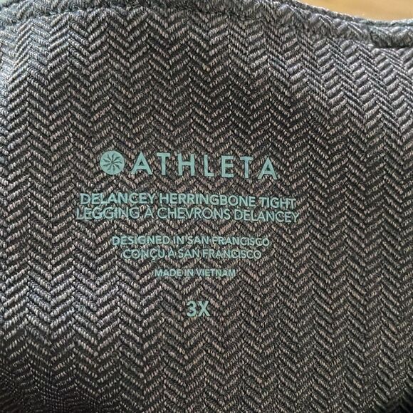 Athleta Delaney Brown Herringbone Tight Leggings Sz 3X NWT - Picture 15 of 16